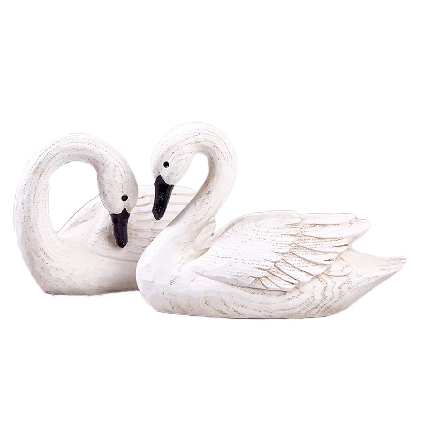 Swan Statues Couple