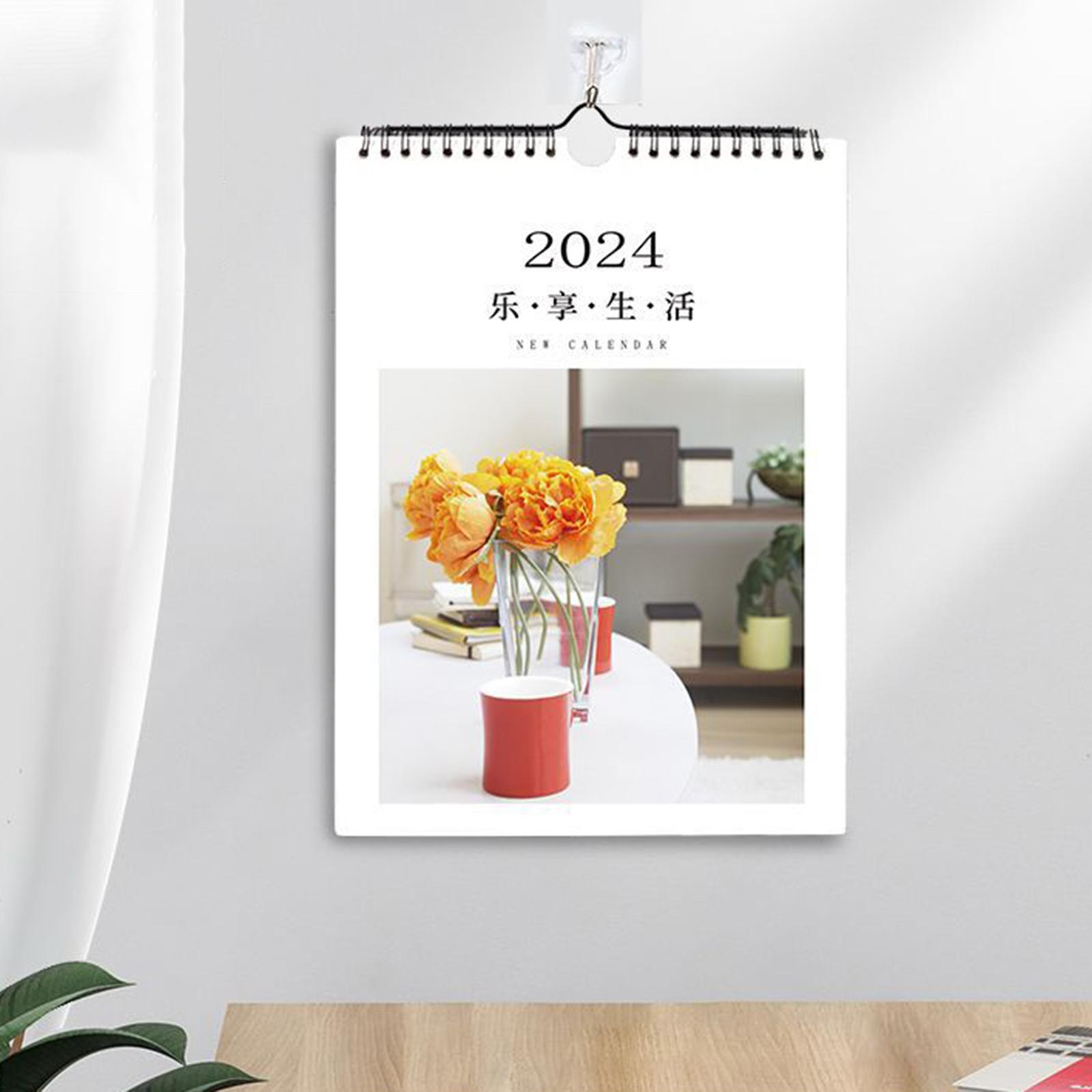 Wall Calendar Ornaments Hanging Office Calendar for Office New Year Business