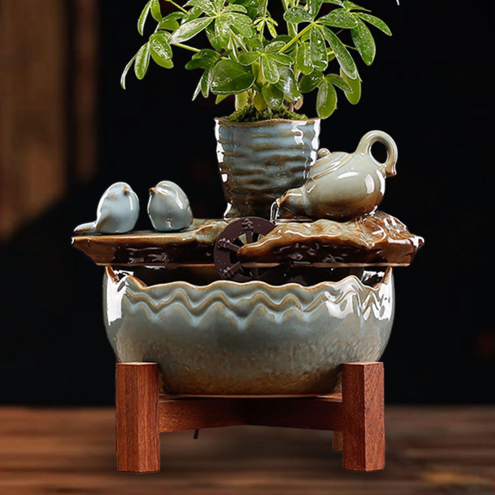 Tabletop Fountain Desktop Housewarming Meditation Circulating Water Ornament