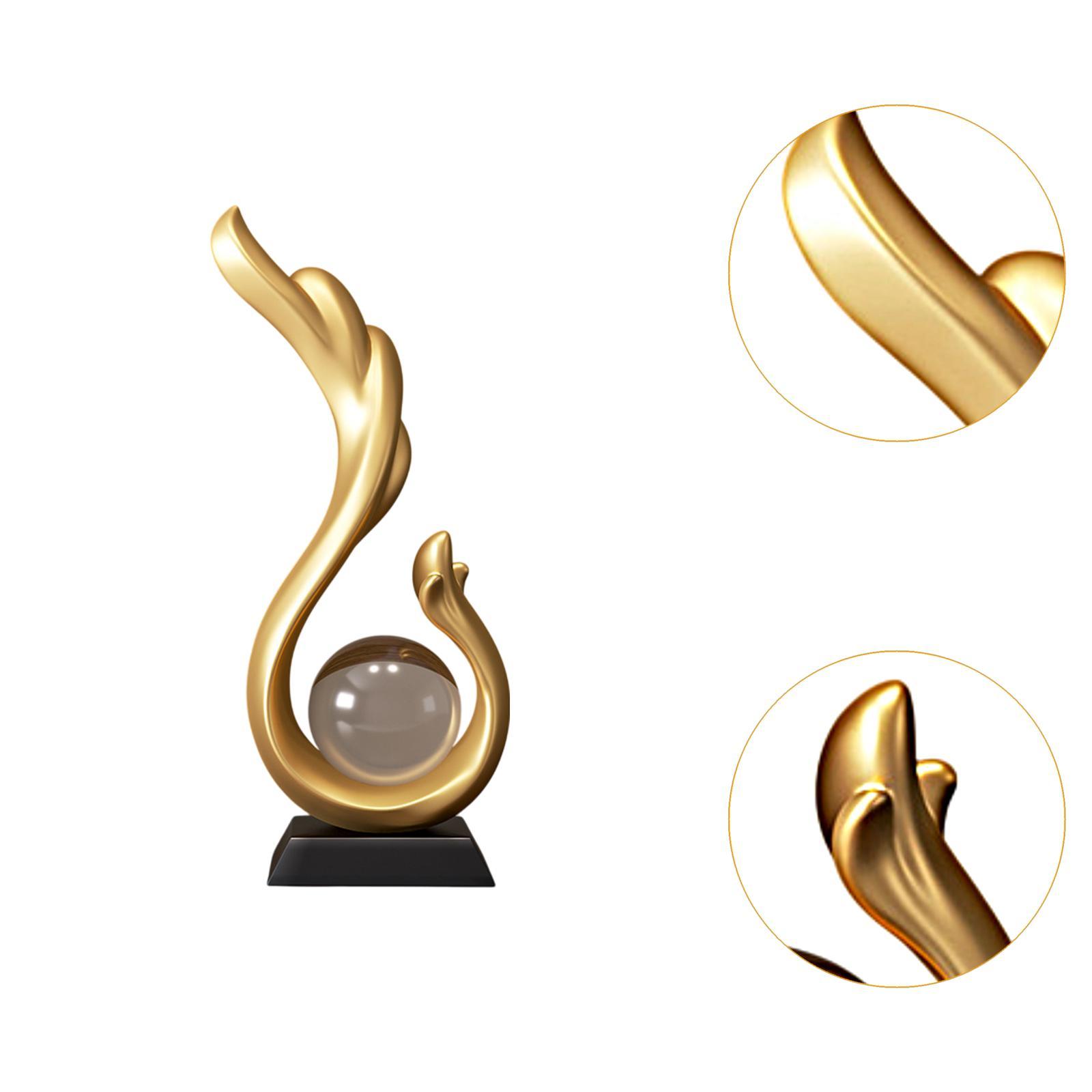 Abstract Art Statue Sculpture Living Room Gift Bookshelf Artwork Desk Figure