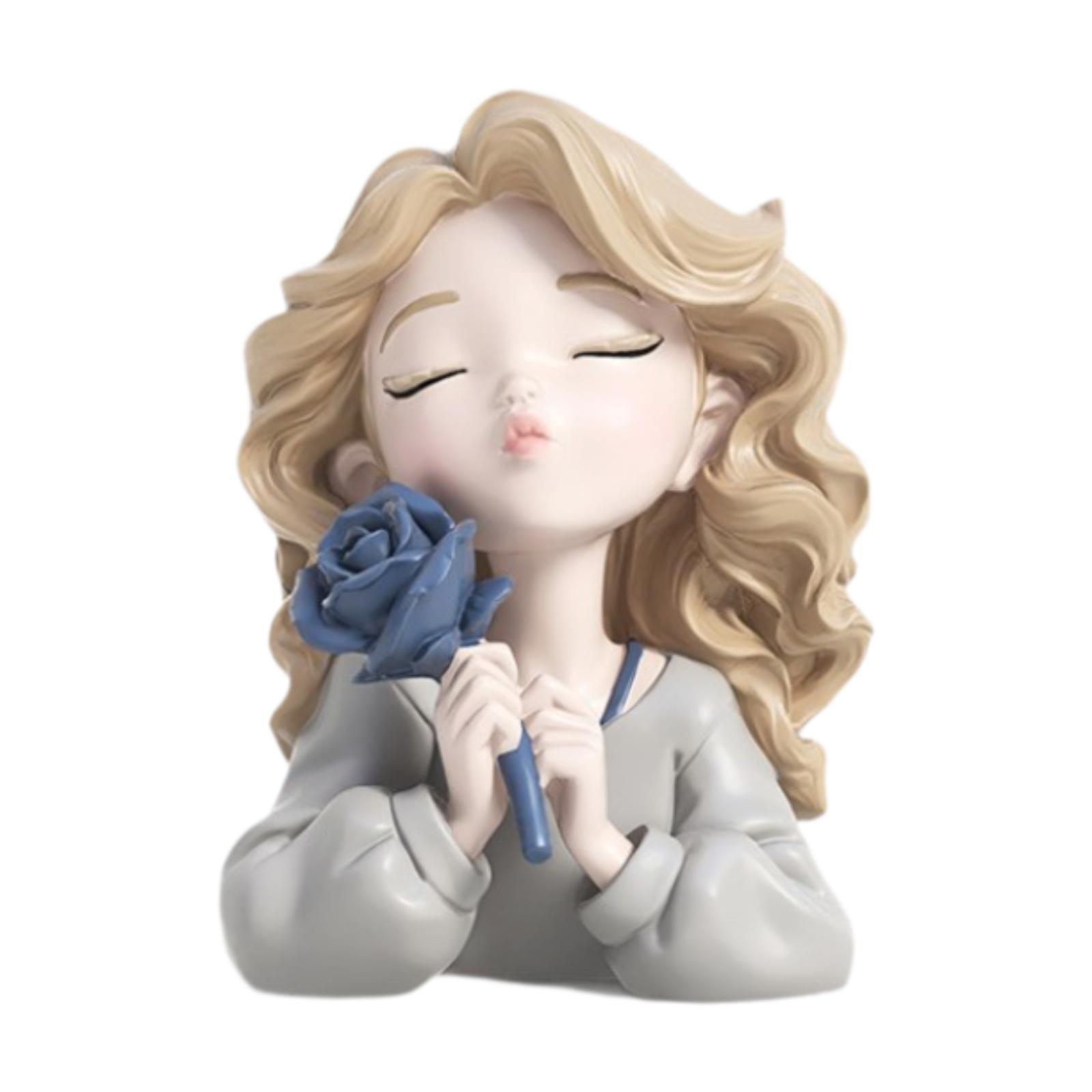Flower Girl Resin Figurine