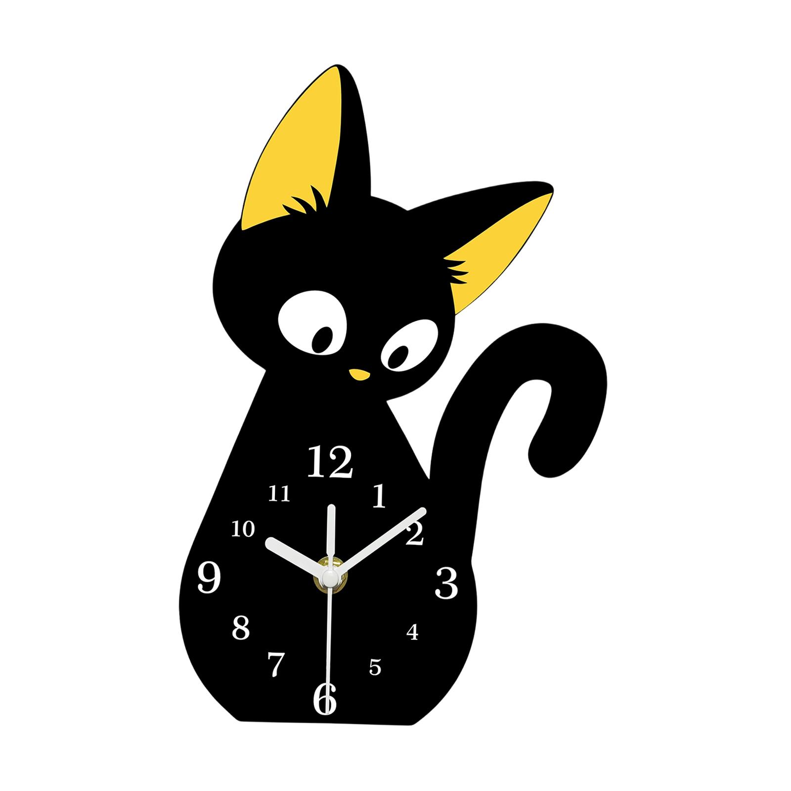 Cat Table Clock