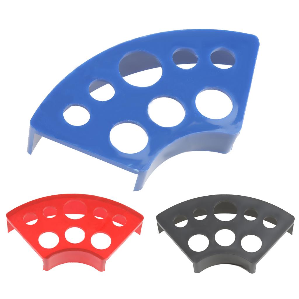 8 Holes Professional Tattoo Ink Cap Cup Stand Holder Tattoo Supplies Blue