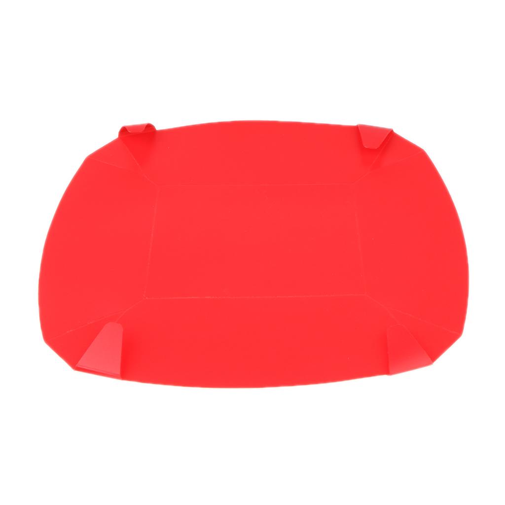 2xFoldable Camping Tableware Set Bowl Plate Cup Travel Kit Chopping Board Red