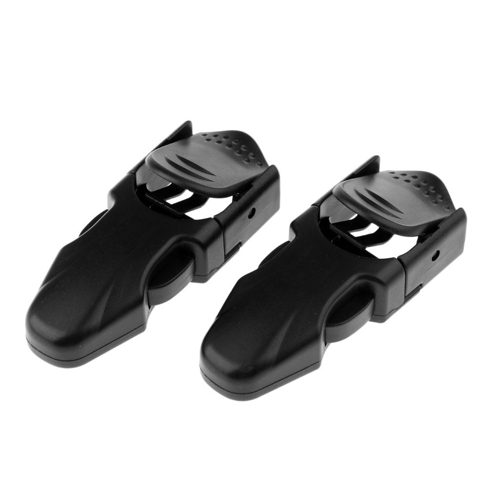 1 Pair Premium Black Plastic Scuba Diving Snorkeling Swimming Fin Strap Buckles Replacement Accessories