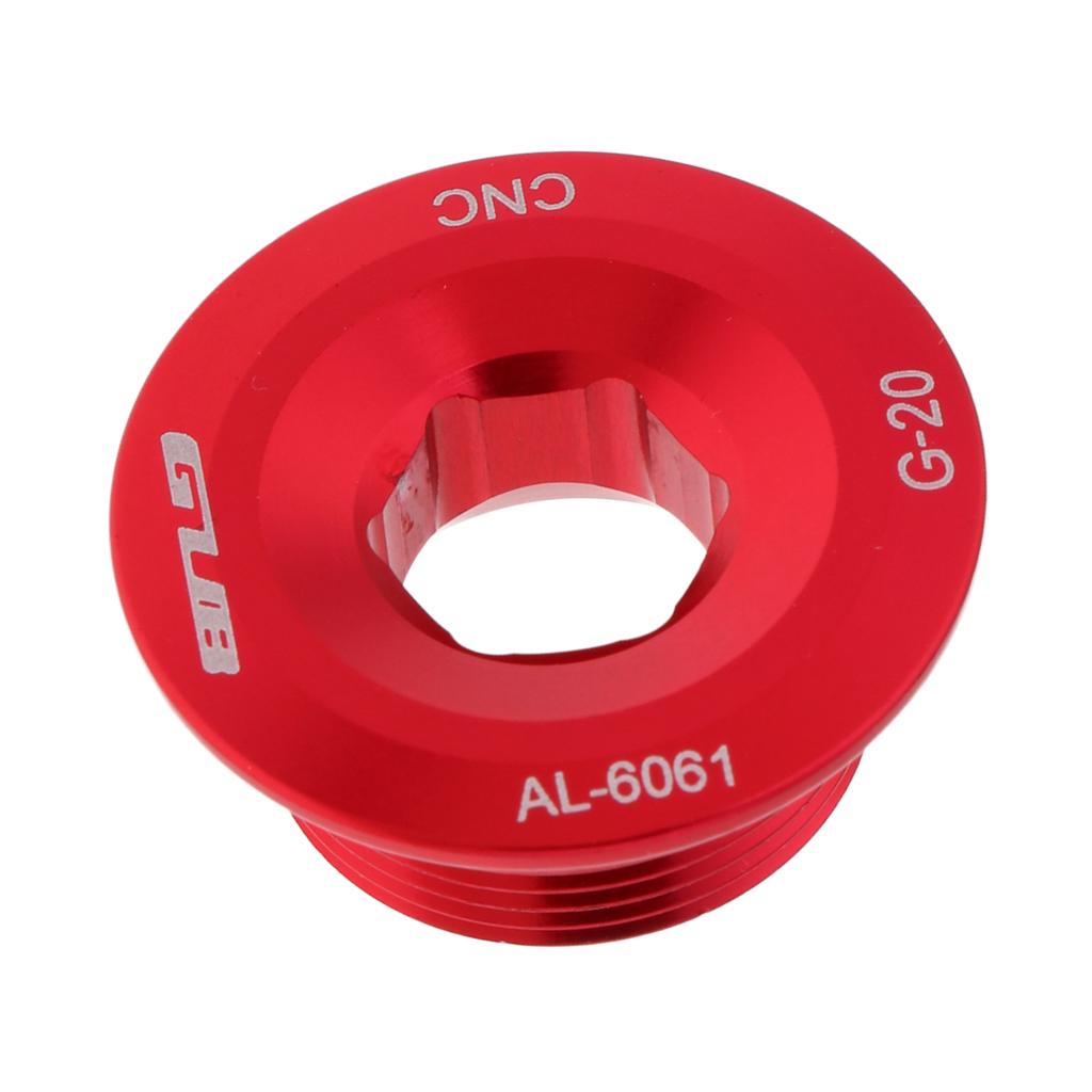 Bike Bicycle Parts Crankset Crank Arm Fixing Bolt Screw Cover Red