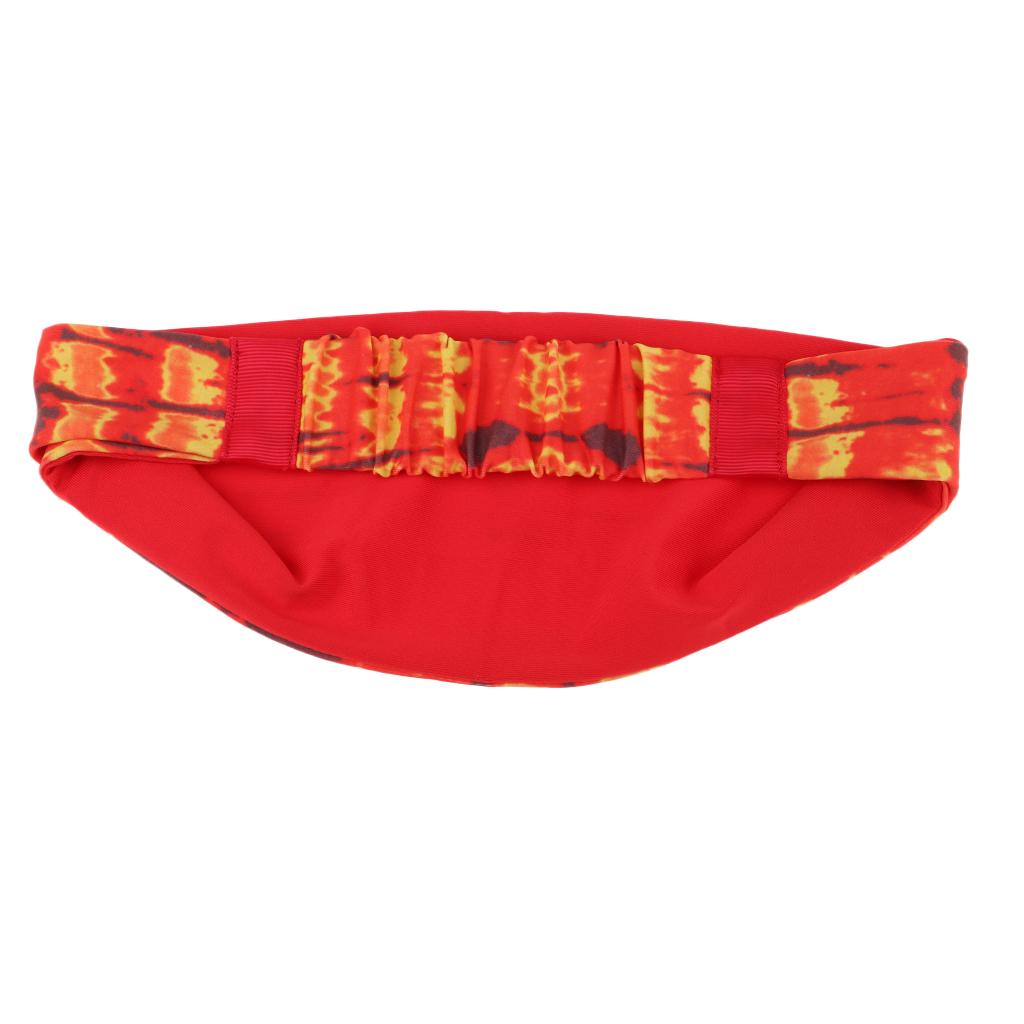 Fashion Men Women Sports Gym Yoga Headband Sweatband Hairband Yellow Red