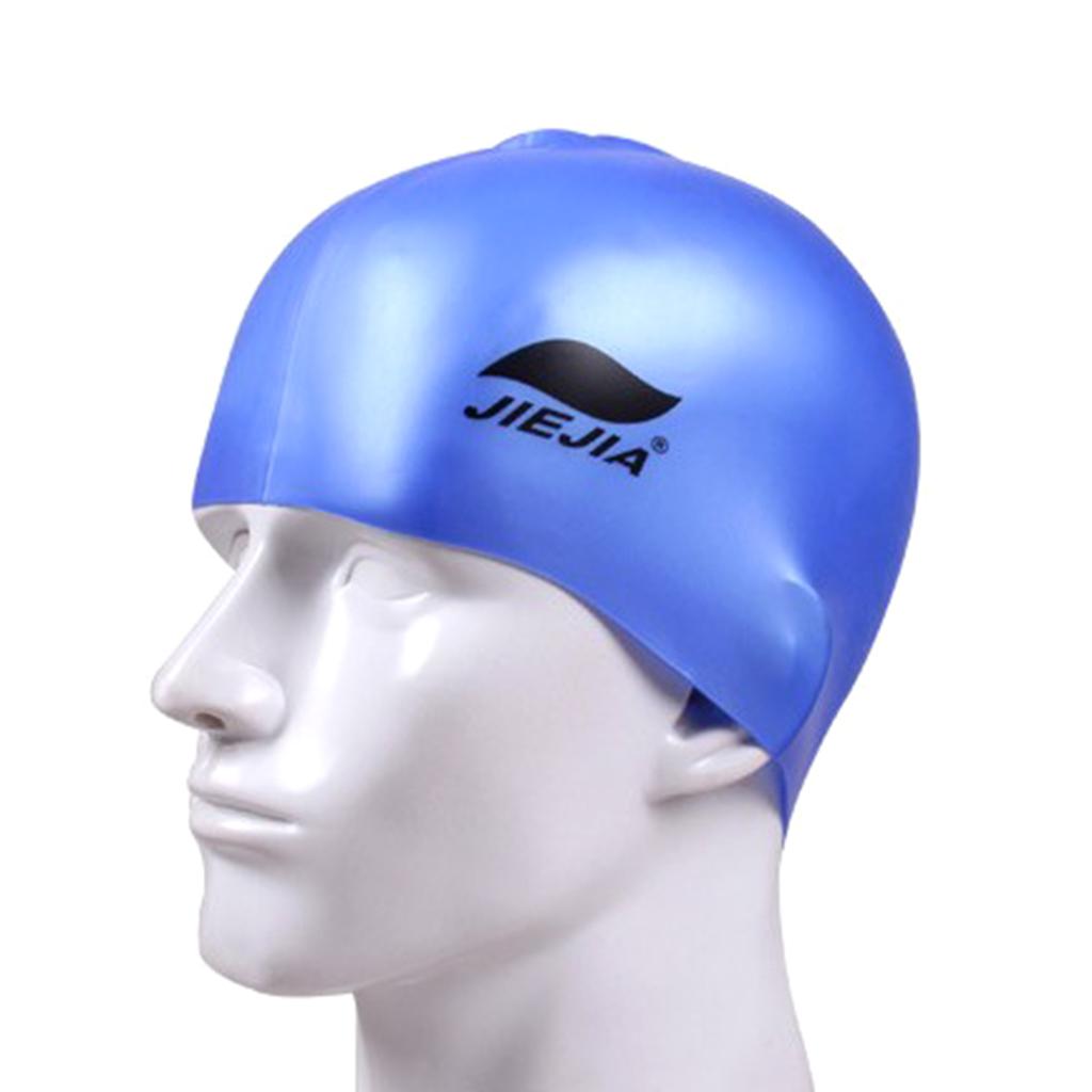 Long Hair Short Hair Swimming Hats Universal Swimming Head Wear Purple