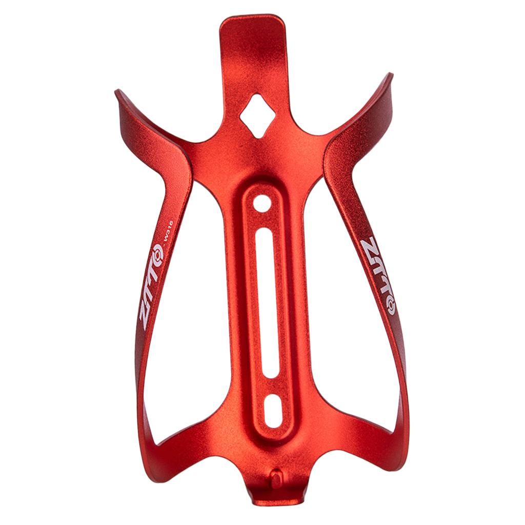 Bicycle Bottle Cages Water Bottle Holder Bracket Aluminium Alloy Rack Red