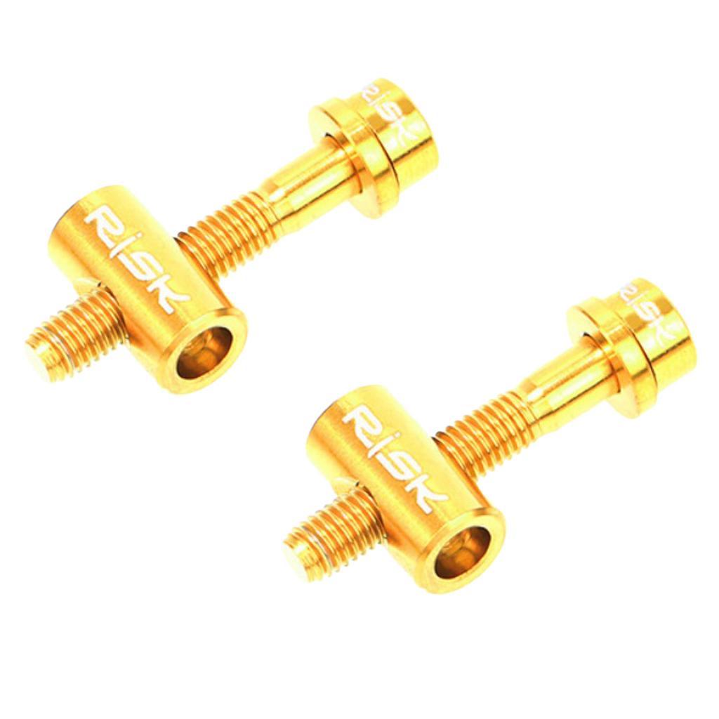 Mountain Bike Seatpost Screw Saddle Pipe Head Fixed Screw Golden 40mm