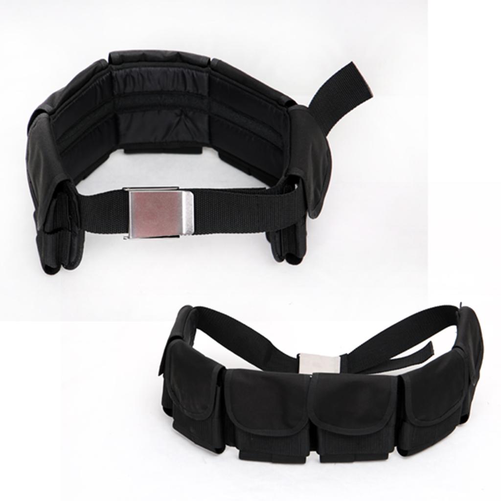 Scuba Diving Weight Belt with Pockets Quick Release Buckle Strap  4 Pockets