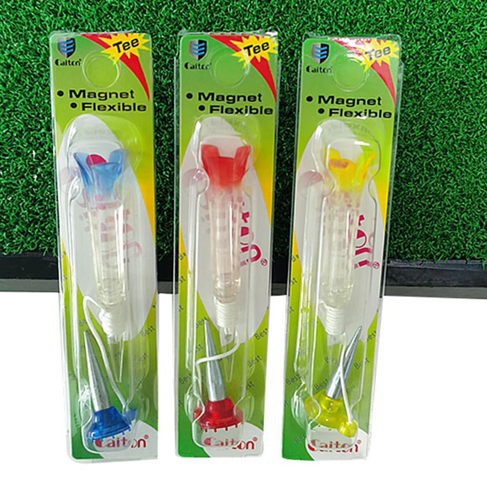 2xPlastic 3.35inch Golf Tees Unbreakable Long Durable High Performance Red