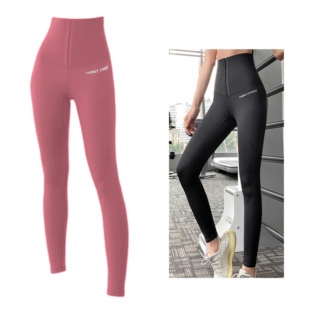 Women Anti-Cellulite Leggings Fitness Butt Lift Tummy Control Pants Red L