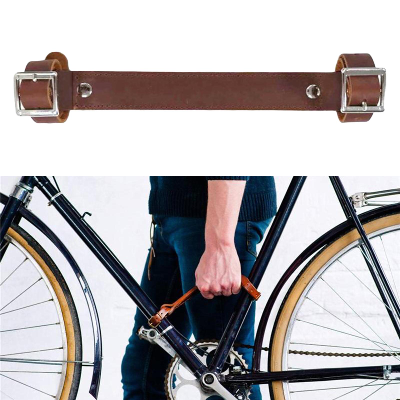 Durable Bike Frame Handle High Strength Carry Strap Carrier Lift Brown