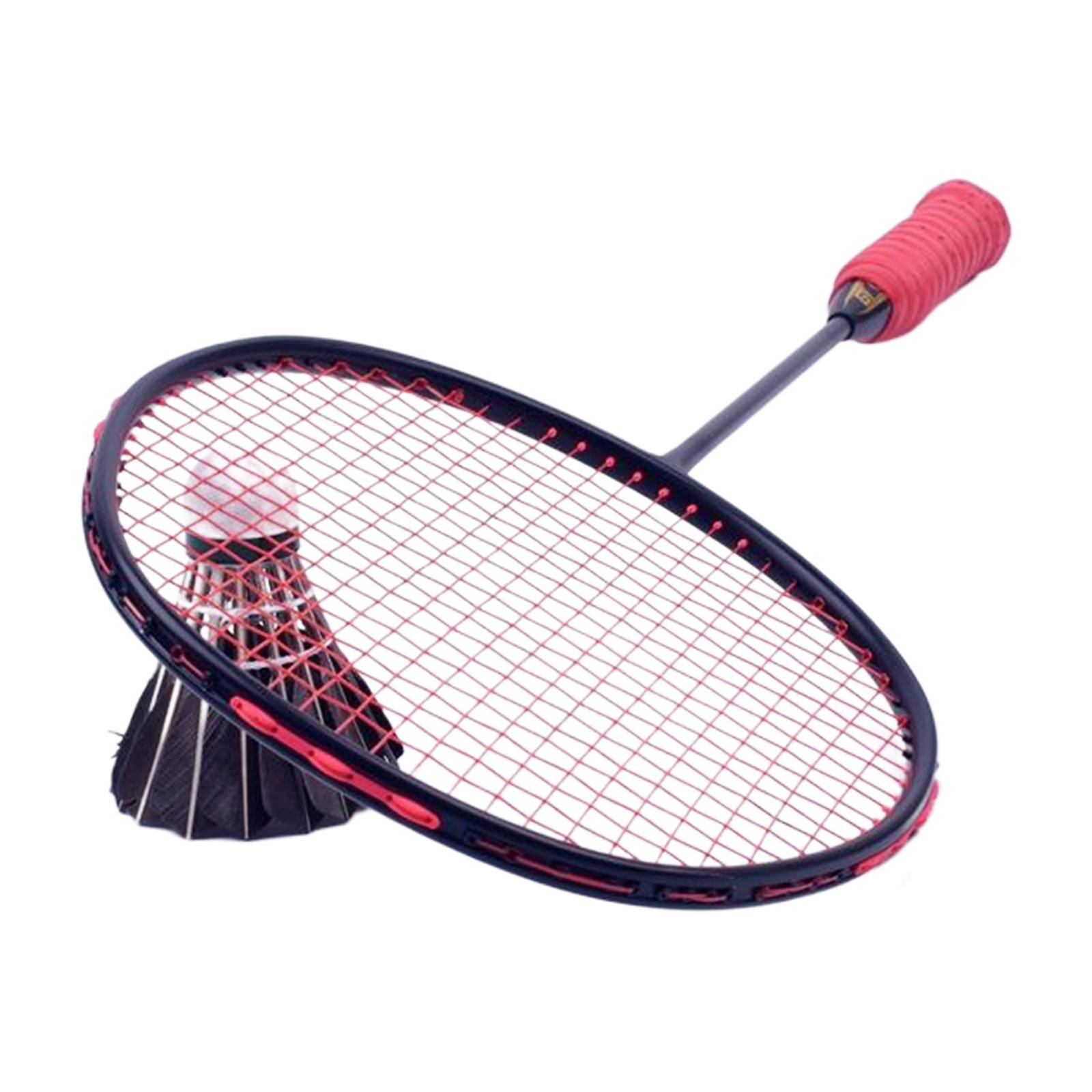 Badminton Racquet Professional Ultralight Carbon Fiber Racket Black+Red