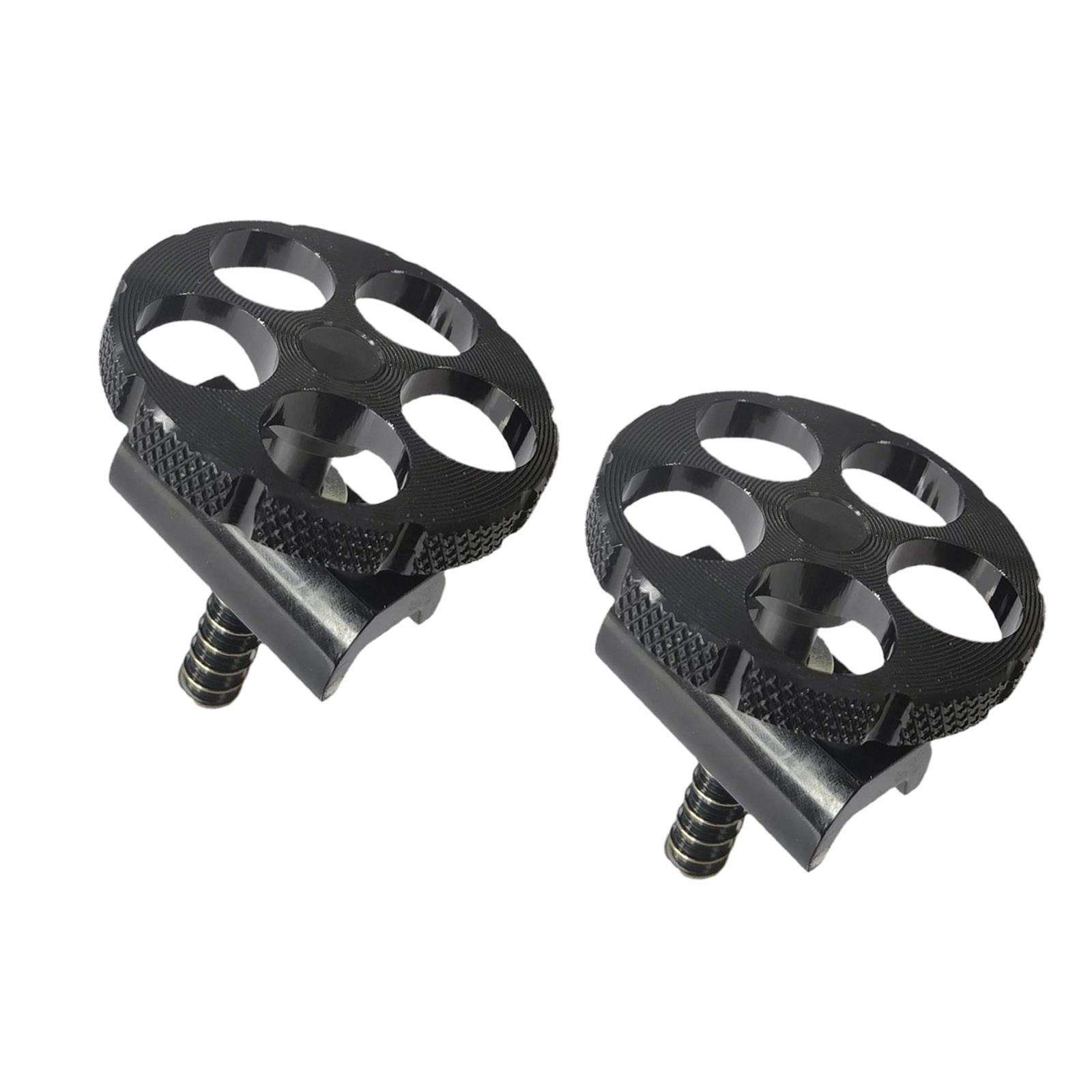 1Pair Axle Hinge Clamp Lever Parts Fit Brompton Folding Bike Black