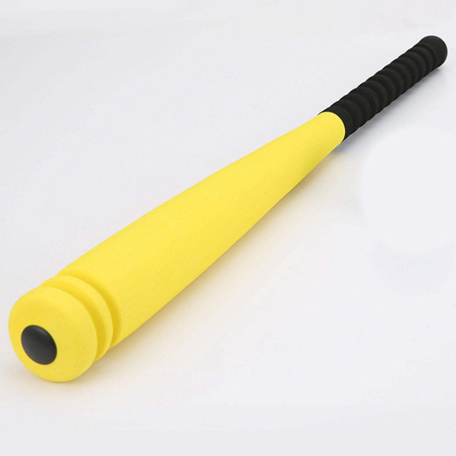 Sponge Baseball Bat Toy Soft Educational Game Playset Safety Toys with Rack Yellow 47cm
