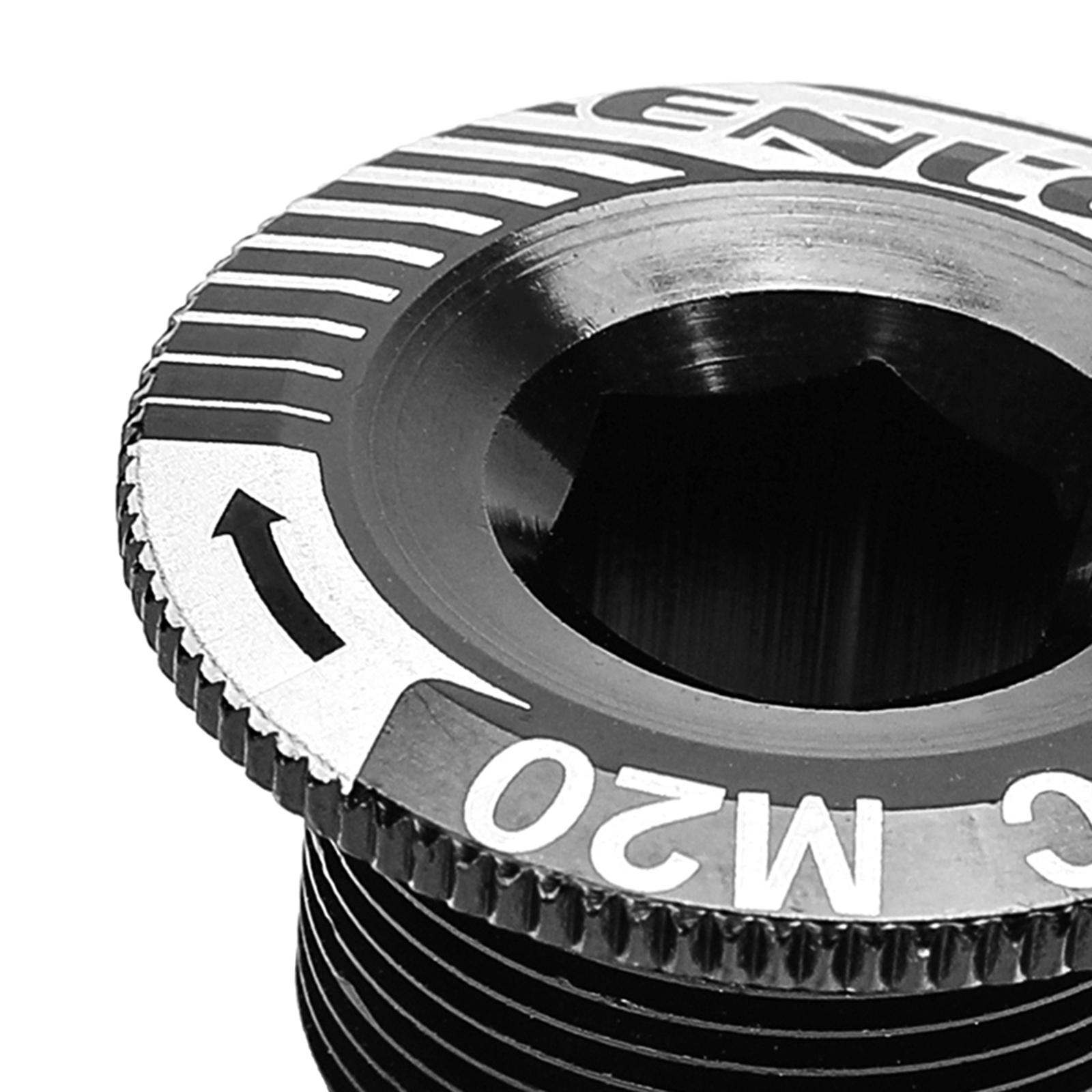 2xLightweight Crank Cover Screw Crankset Bolt for Shimano Bike Cycling Black