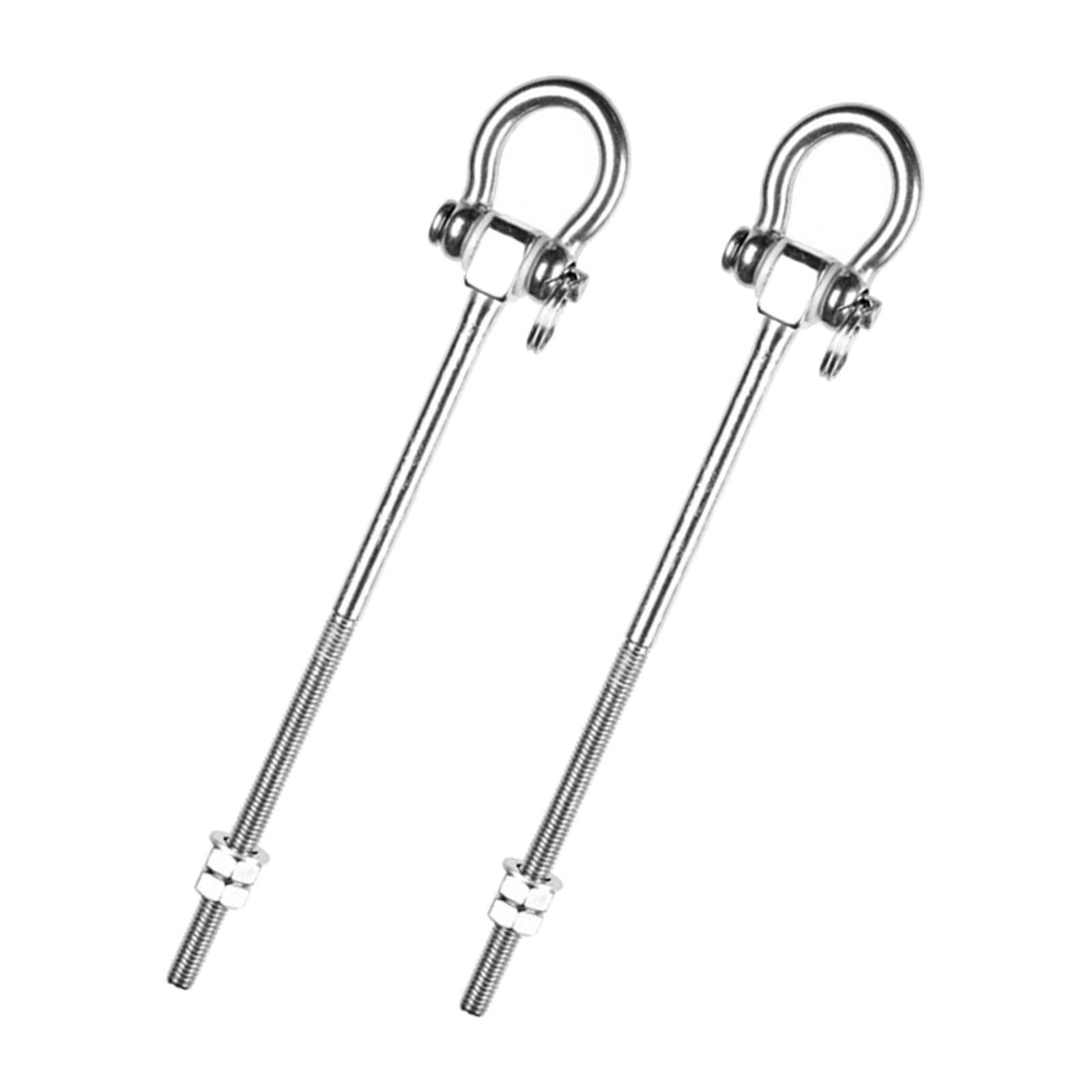 2x Stainless Steel Swing Hangers Antirust for Hammock Chair Playground