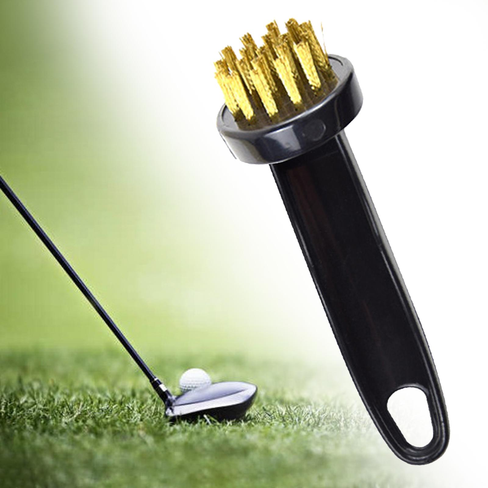 Golf Club Brush Cleaning Kit Golf Groove Durable Pocket for Golf Sports Brass