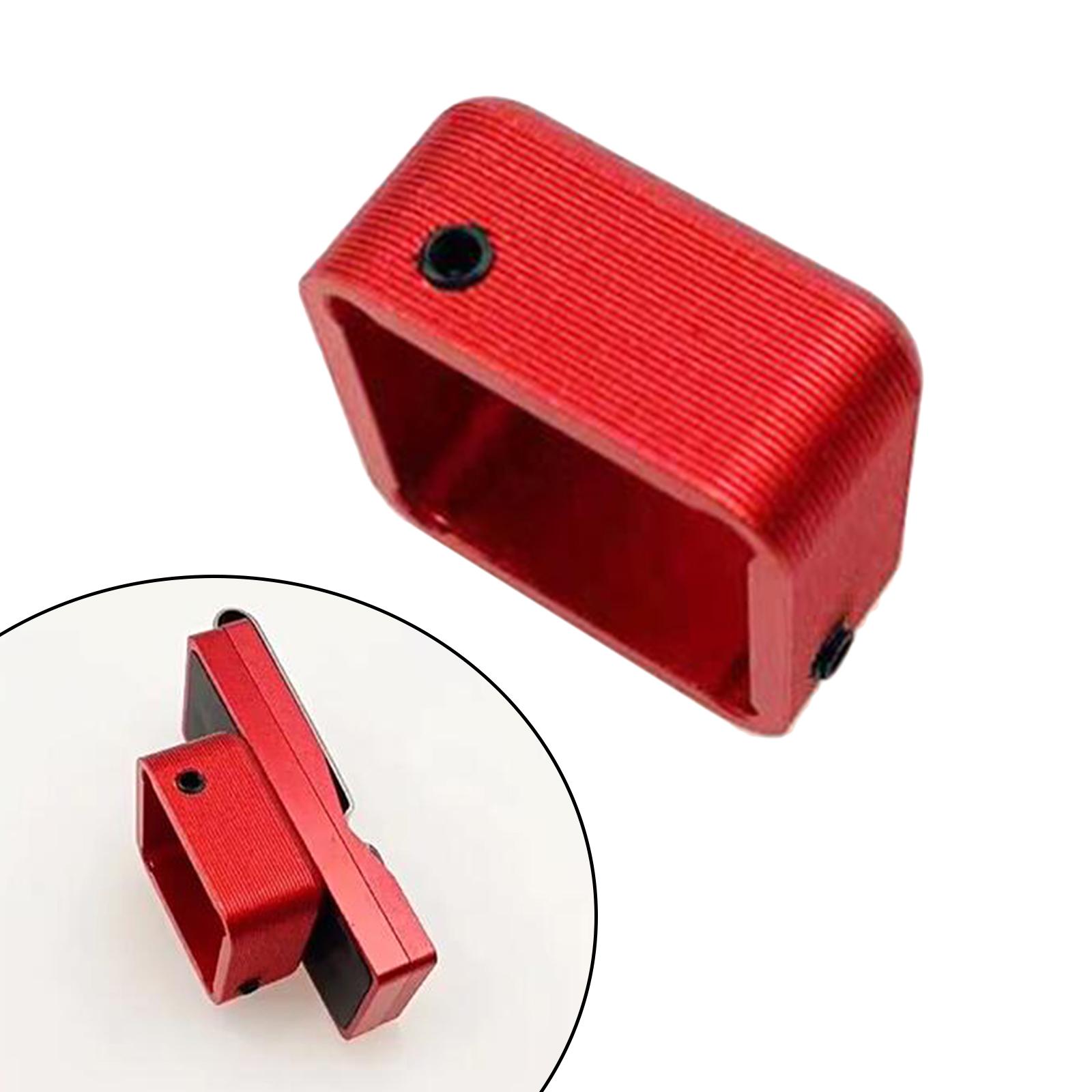 Pool Snooker Chalk Holder Sturdy Chalk Case Practical Metal Lightweight Red