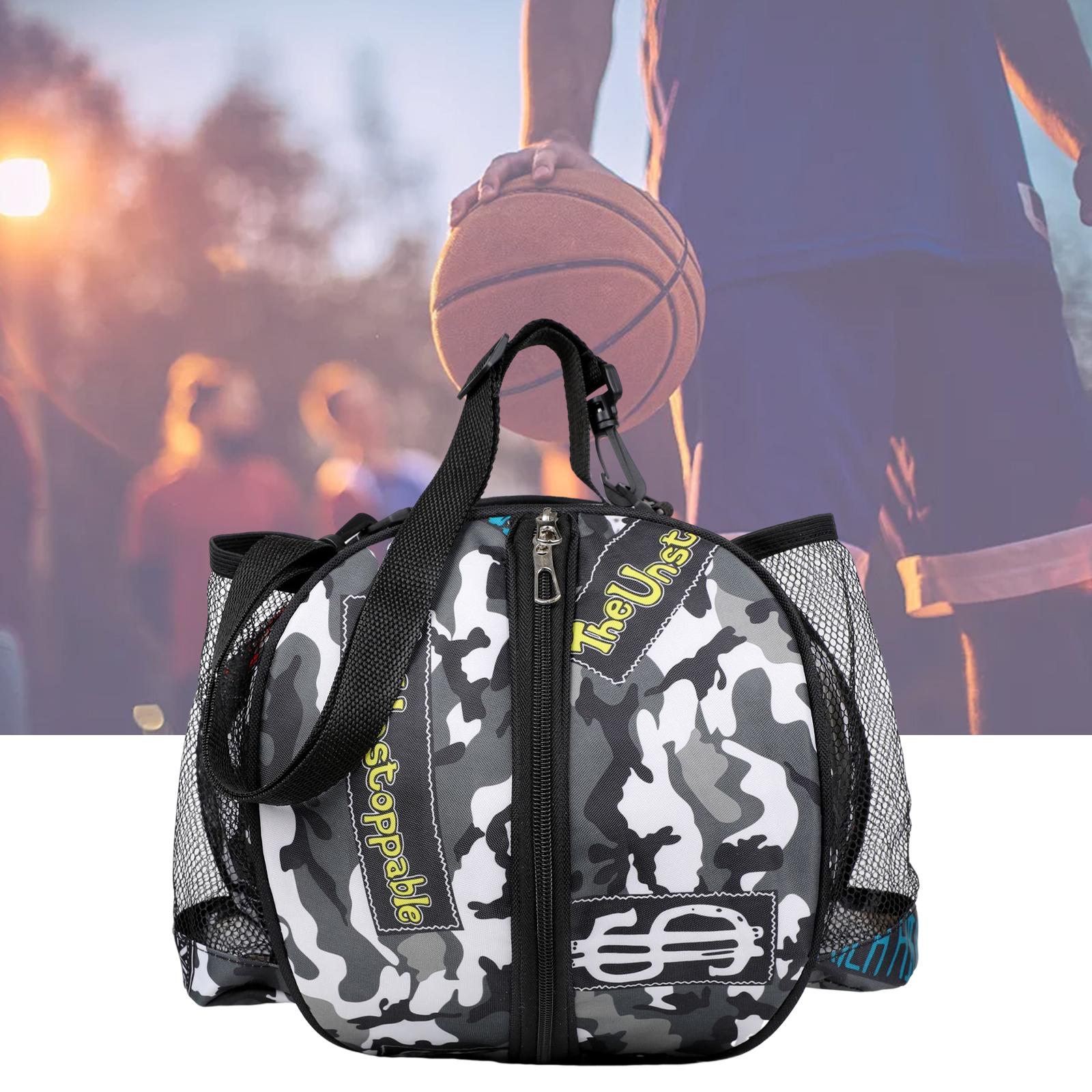 Basketball Bag Backpack Lightweight Soccer Waterproof for Football Men Women Gray Shoulder Bags
