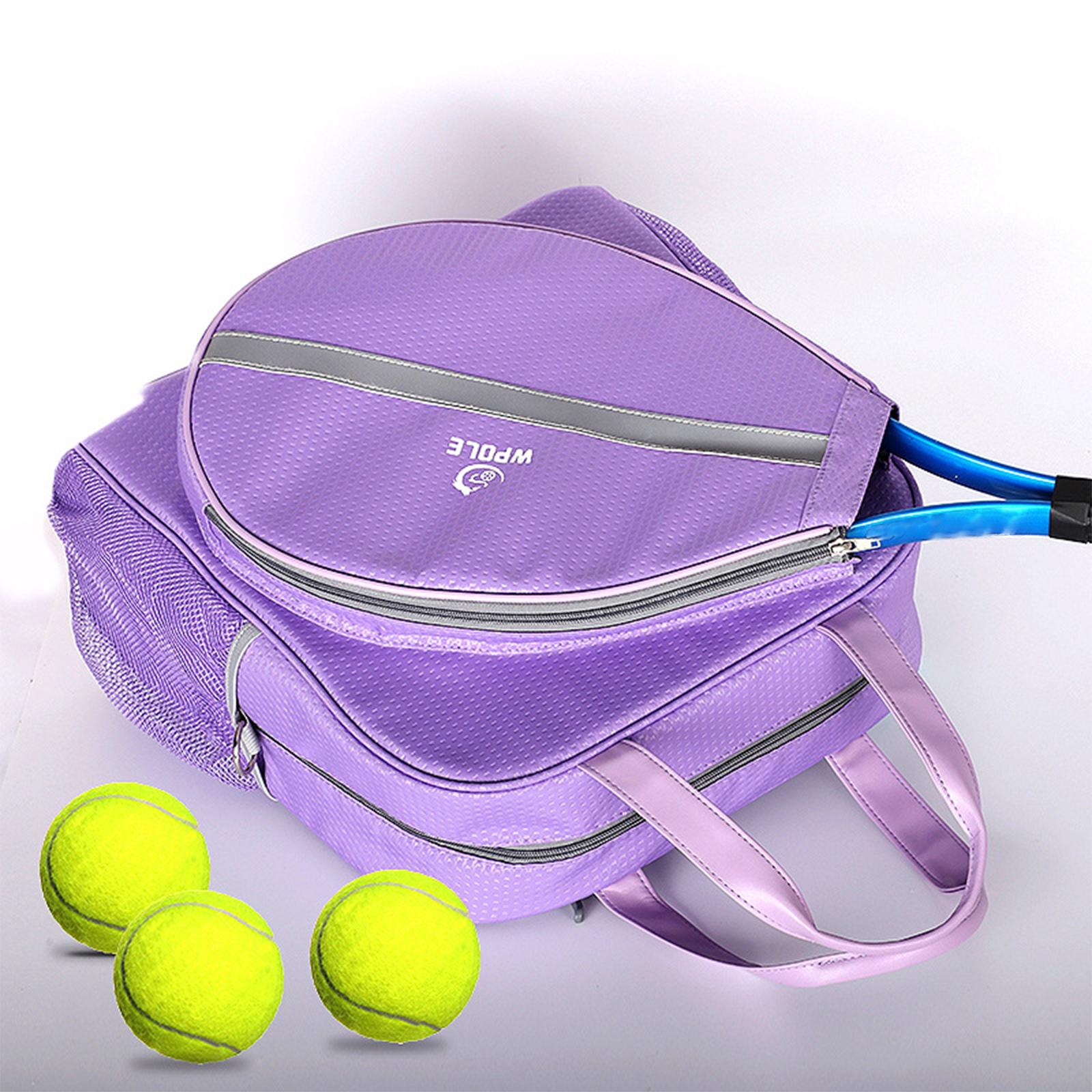 Badminton Bag Carrying Badminton Tennis Shoulder Bag Zipper Large Racket Bag