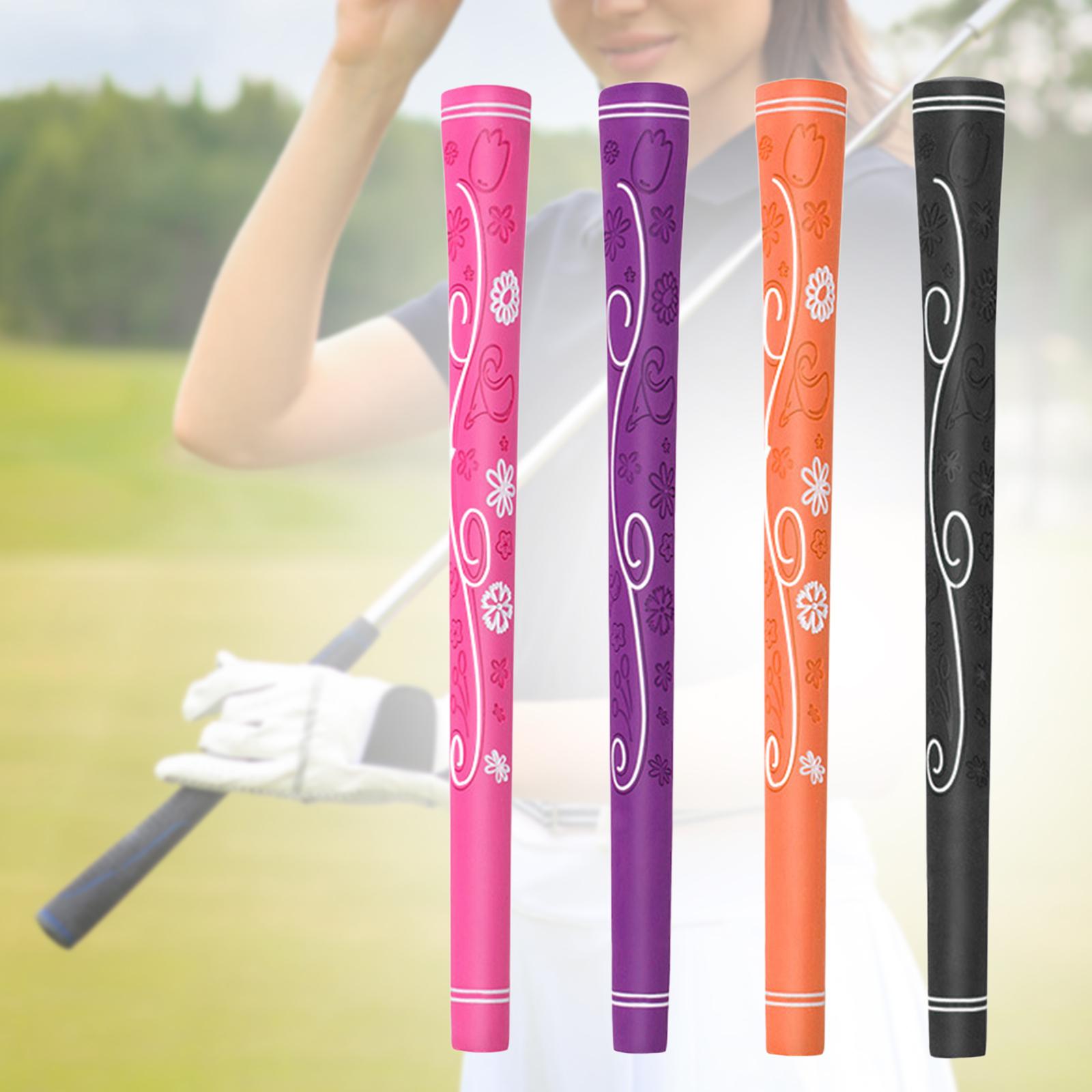 3xWomen Golf Grips Shock Absorbing Texture Design High Traction Woods Grips