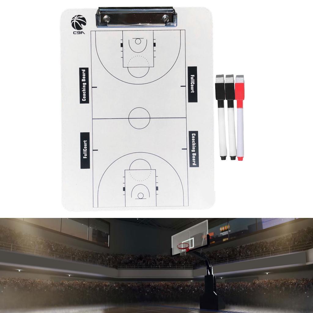 Basketball Coaching Board Dry Erase Whiteboard Portable Basketball Clipboard