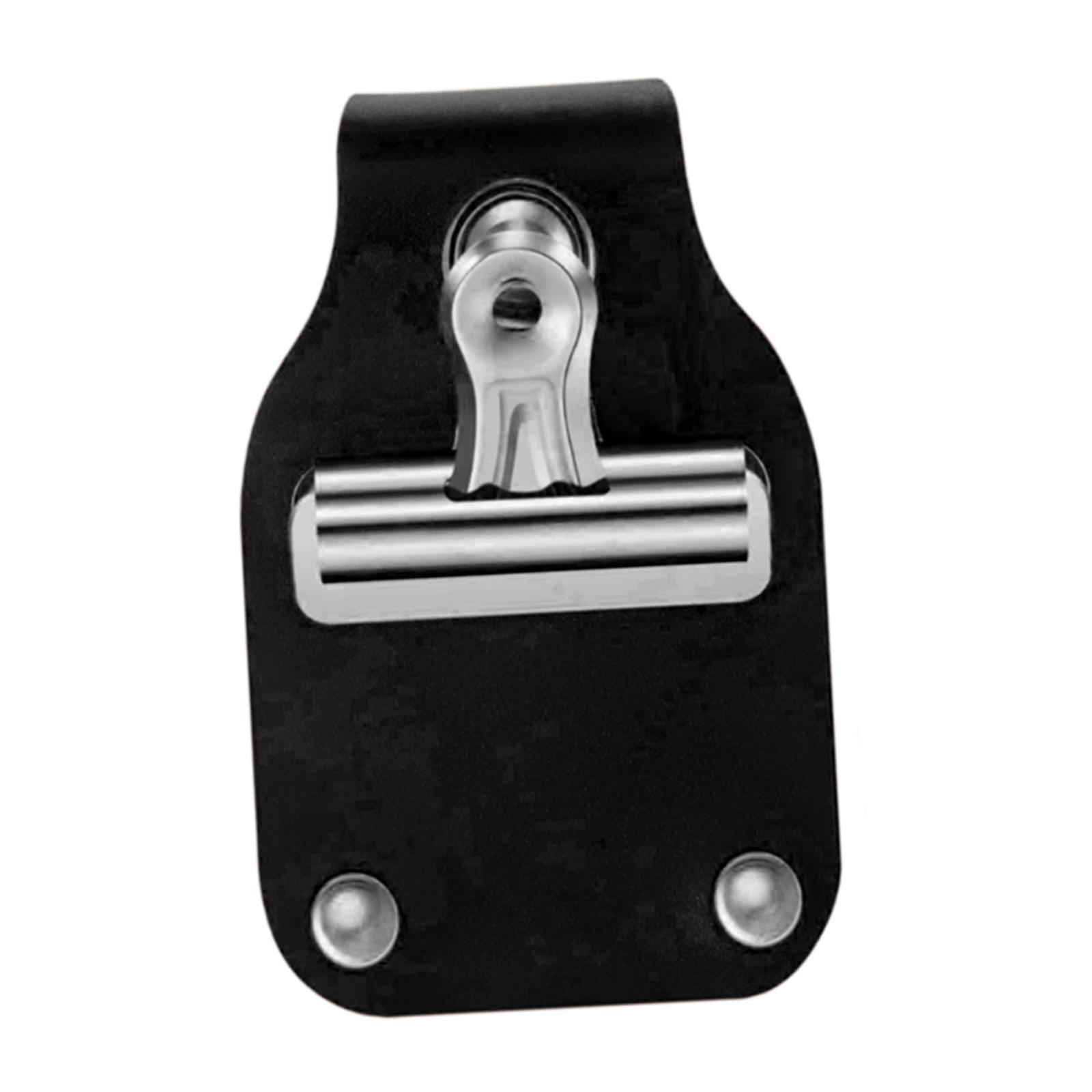 Livestock Show Number Holder Practical Number Belt Clip Accessory PU Leather Black