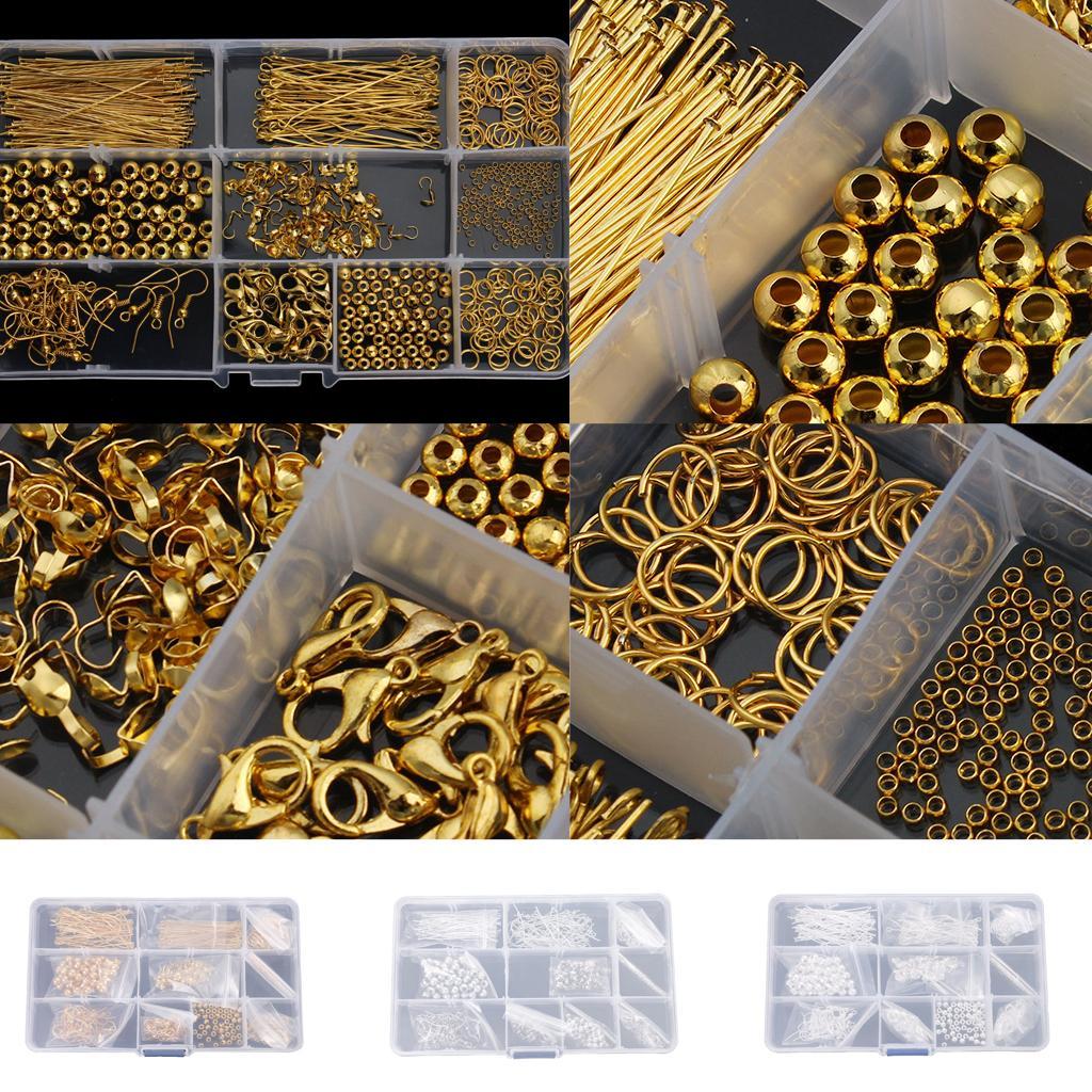 Jewelry Making Starter Kit Earring Bracelet Necklace Findings Silver