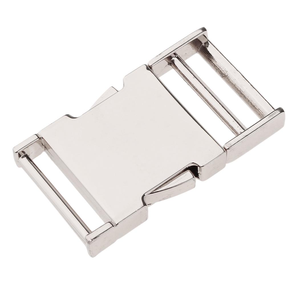 3xMetal Bag Webbing Belt Buckle Clip Clasp Inner diameter 25mm Silver
