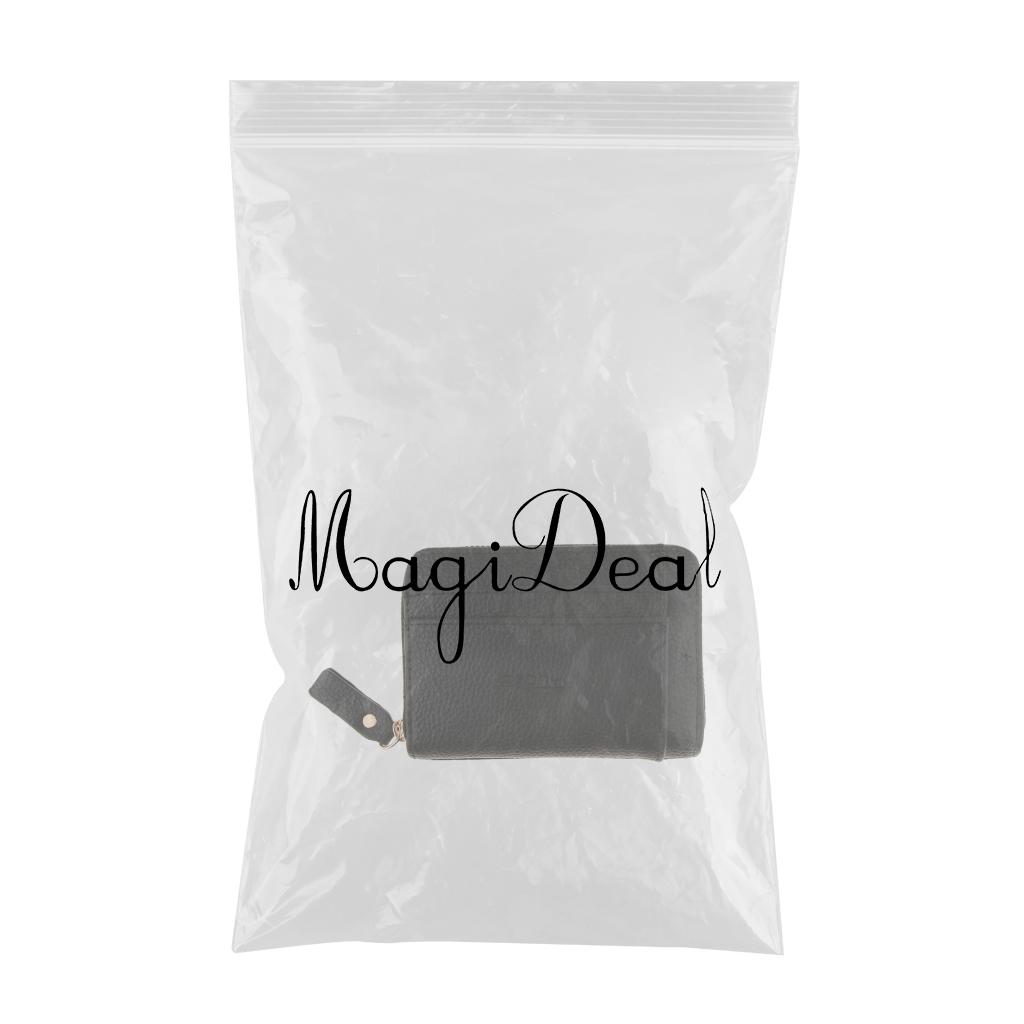 Men Slim Leather Wallet Purse Credit Card Holder Case Front Pocket Black