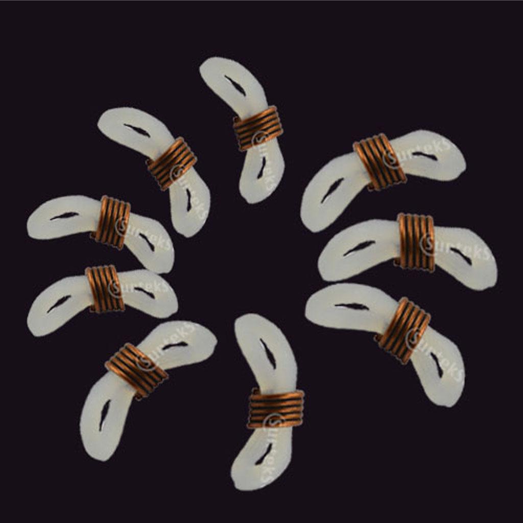 25Pcs Eyeglasses Spectacle Chain Strap Holder Loop Ends Rubber 20mm