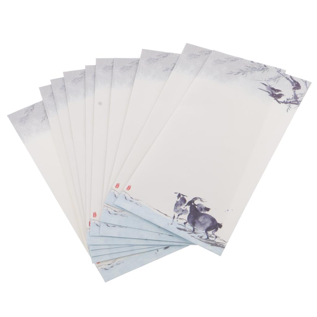 20pcs Chinese washing painting Envelope Postcard Letter Storage Style G
