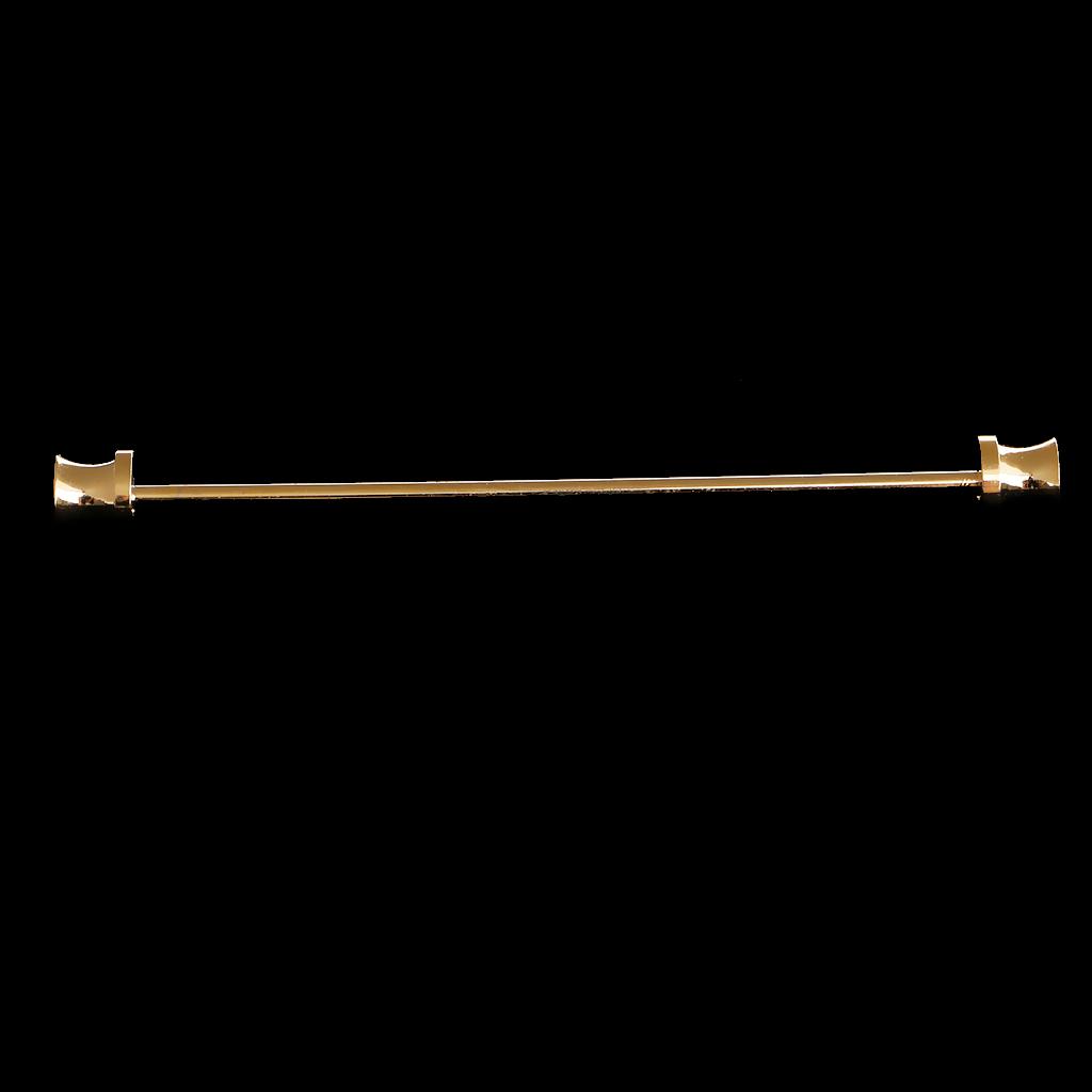 6xSkinny Pin Barbell Gentleman Collar Tie Clip Clasp Bar Necktie Pin Gold