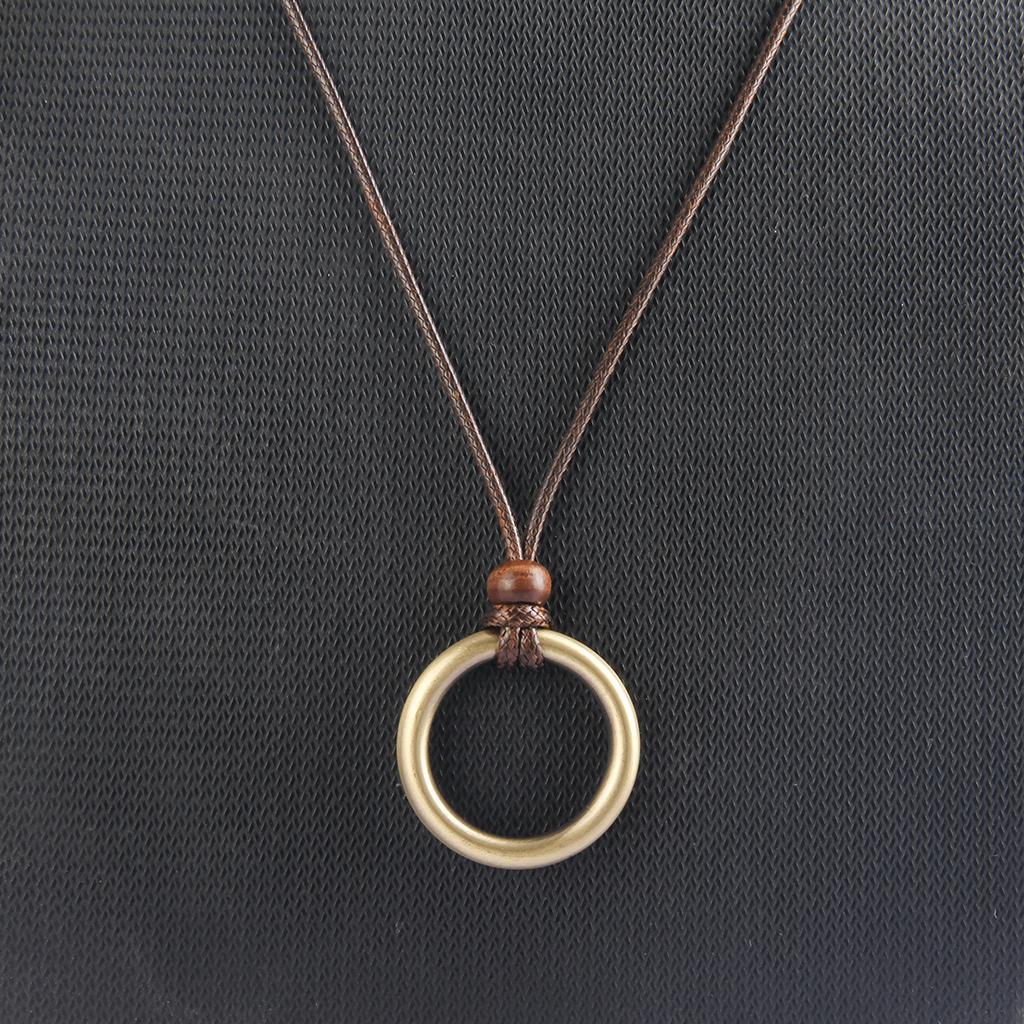Wax Cord Pendant Necklace