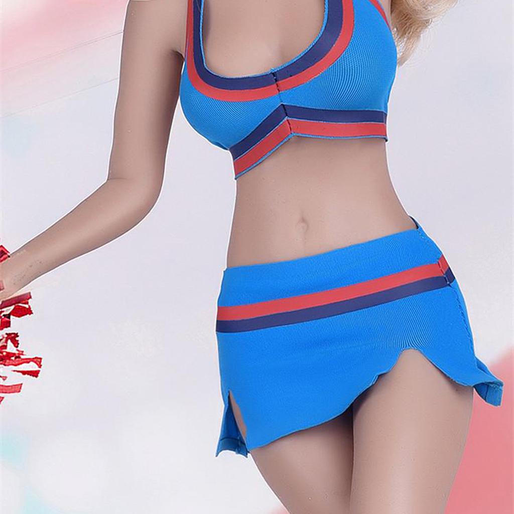 1/6 Clothes Cheerleading Uniform Bra Top Skirt Shoes Set for 12" Figure eBay
