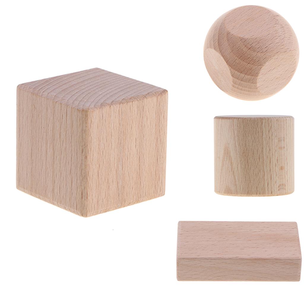 Holz Geometrische Modell Würfel Zylinder Quader Quadrat 