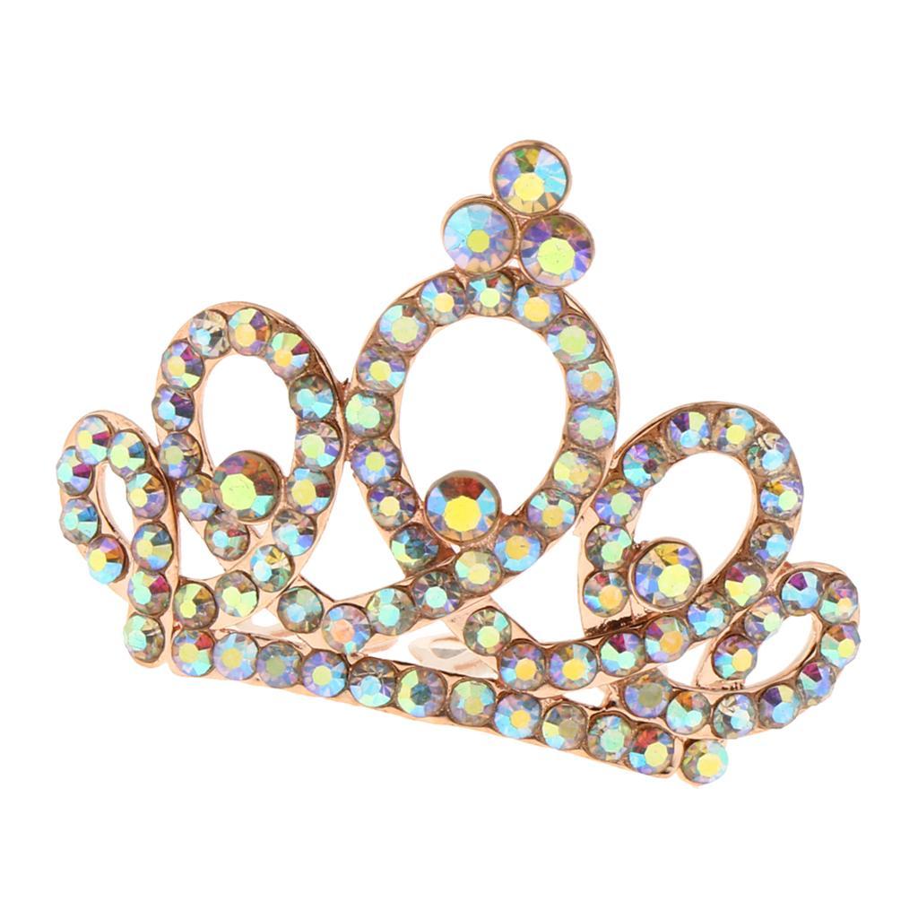 Sparkling Rhinestone Mini Crown Queen Princess Tiara Wedding Jewelry | eBay