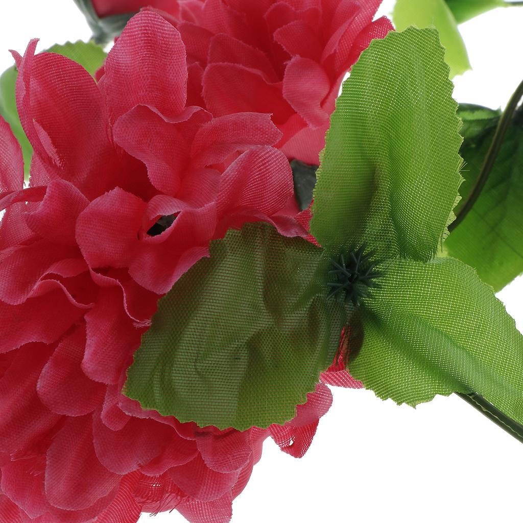 Artificial Silk Chrysanthemum Flower Funeral Memorial Mourning Garland 4