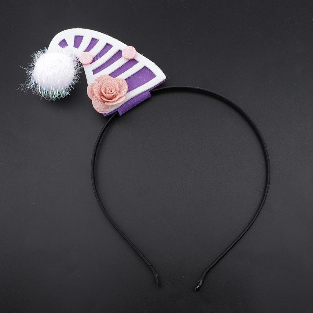 Adult Kids Christmas Xmas Headband Hat Costume Hair Clip Christmas Hat 3