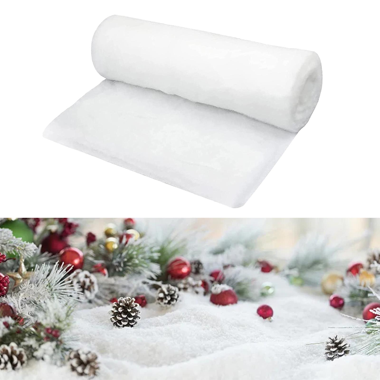 Christmas Snow Blanket Artificial White Snow for Mantle Christmas Tree Skirt