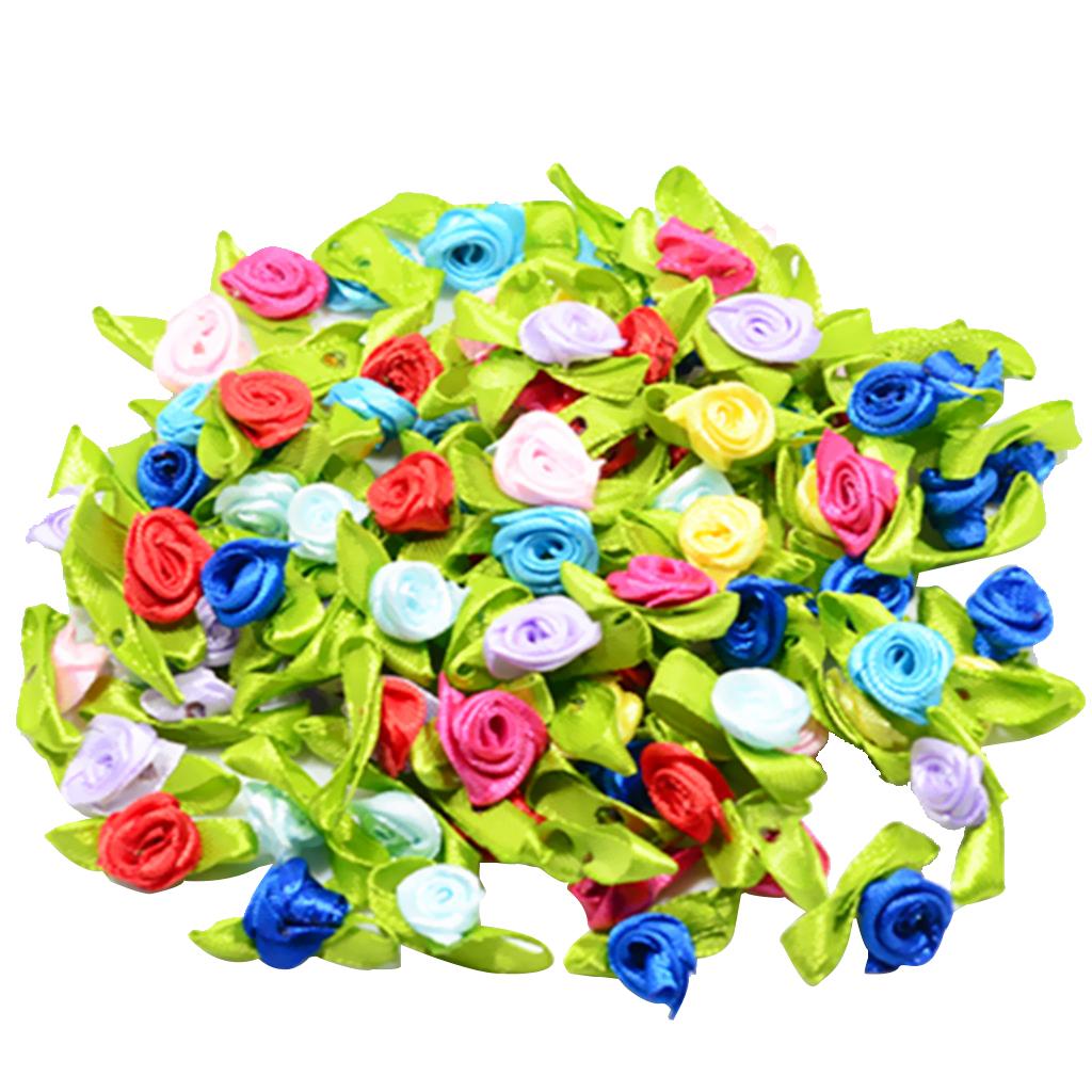 Mini Satin Ribbon Flowers
