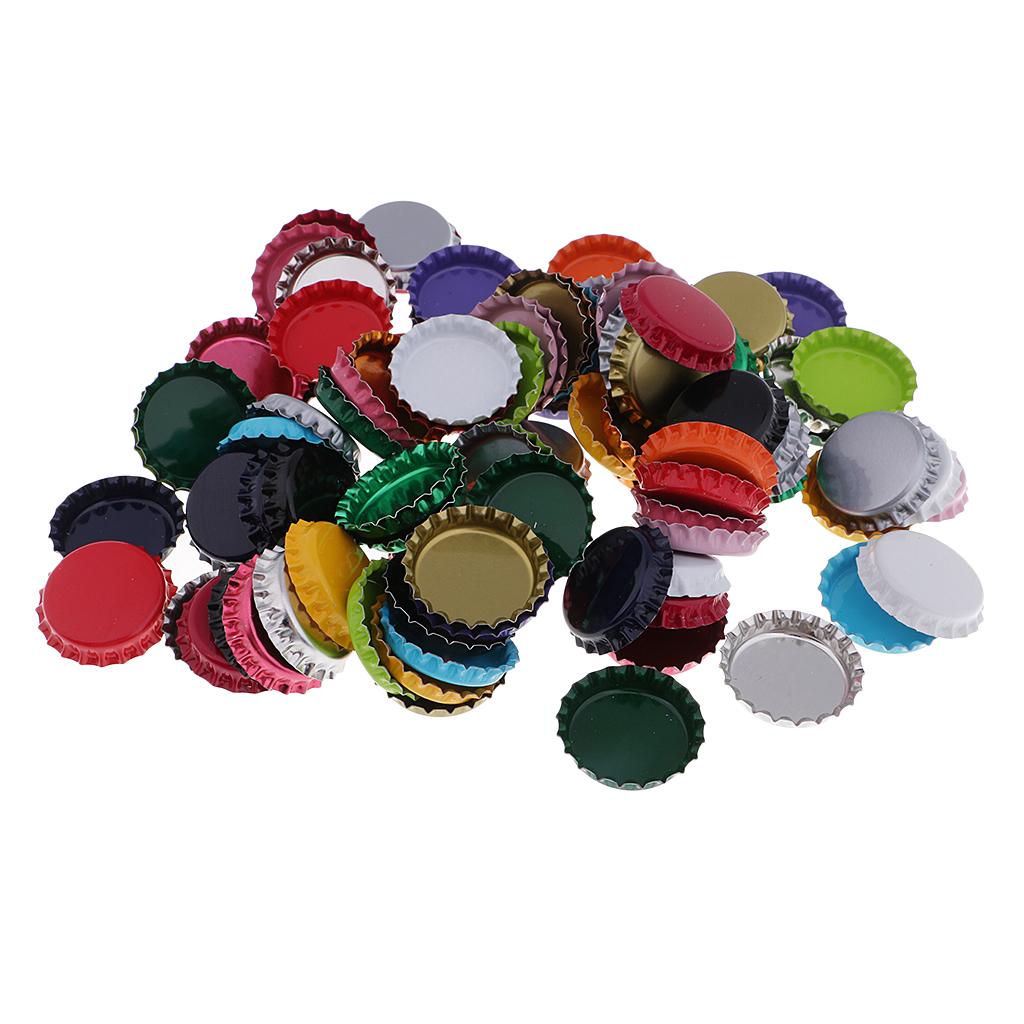 Scrapbooking Papierbasteln 100x Flat Decorative Bottle Cap Craft Double Sided Paint Jewelry Making 25mm Bastel Kunstlerbedarf Breathtime Kz