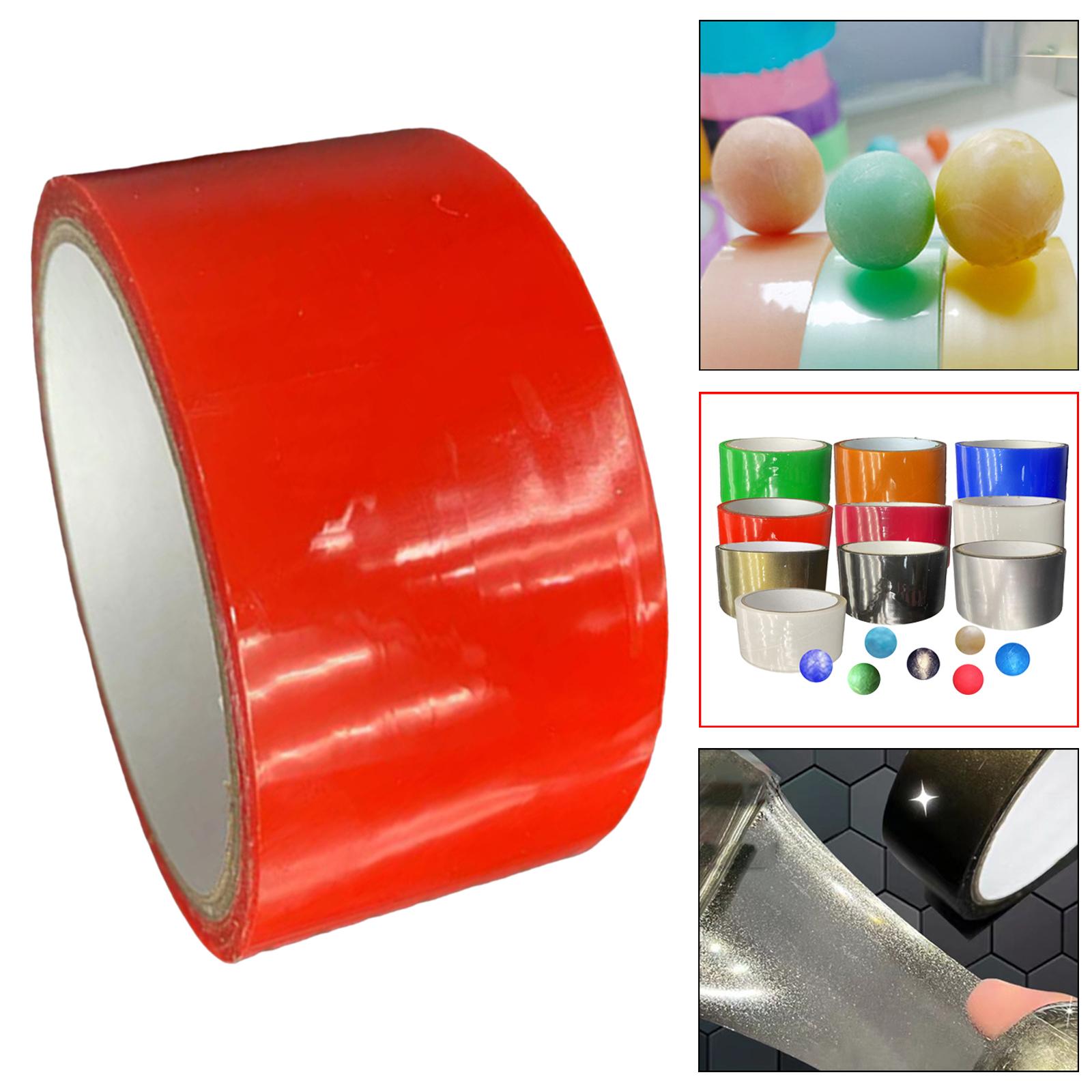 2Pcs Funny Decompression Toys Sticky Ball Rolling Tapes Orange Red