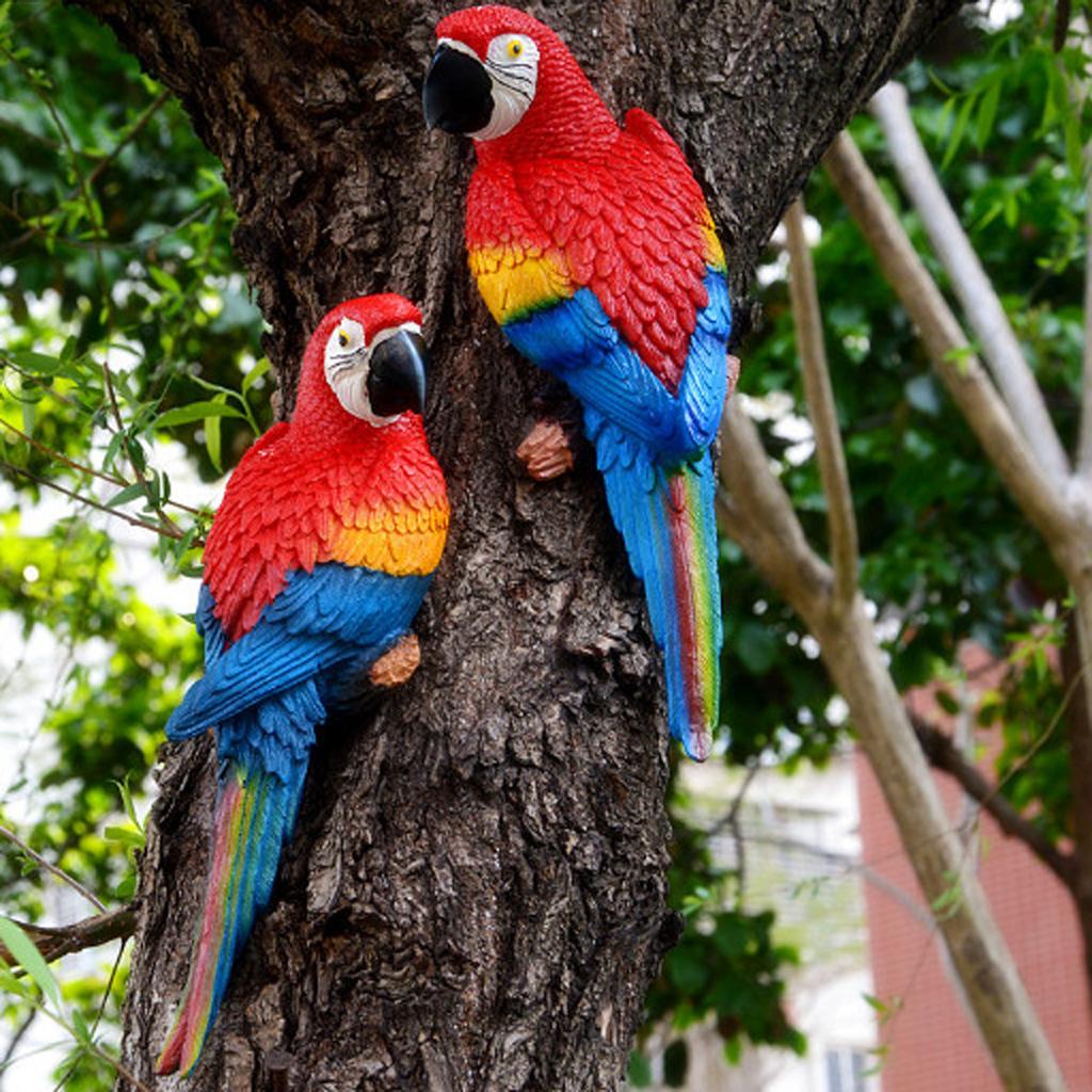 Large Parrot Ornament Animal Model Toy Outdoor Garden Tree Birds Home   60015077 9 Image 