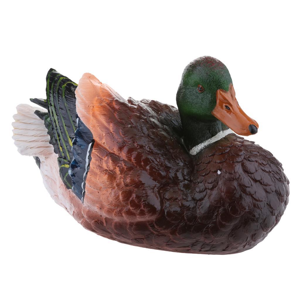 Creative Resin Craft Floating Duck Decoy Garden Ornament Left