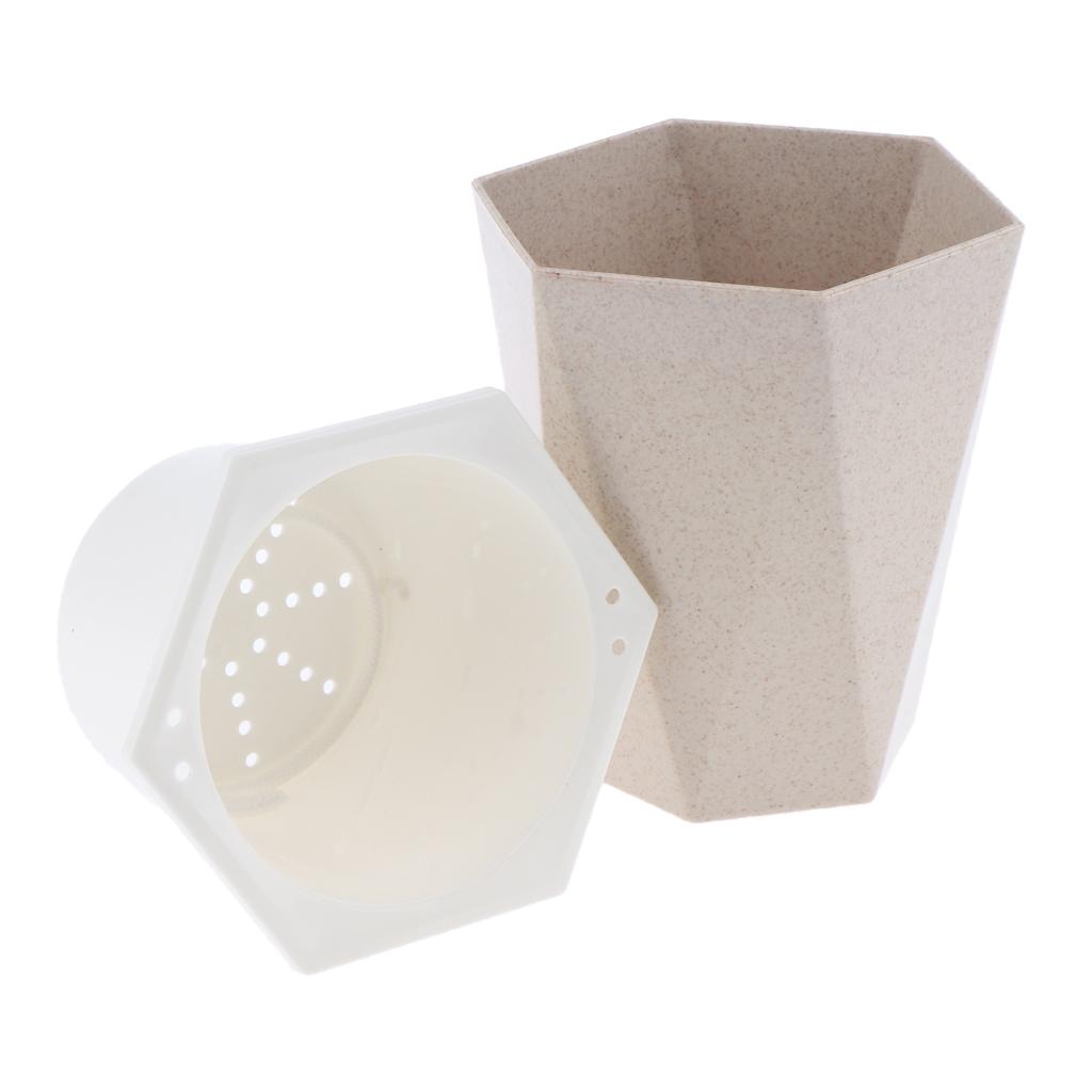 Plastic Garden Nursery Lazy Pots Flowerpot Self-watering Planter Container Gift