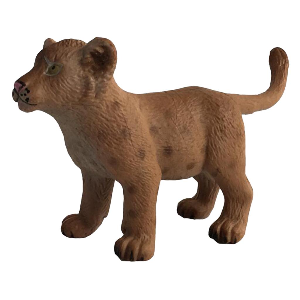 Animals Figures Toys Realistic Animals Figurines Ornaments B-Lion Standing  